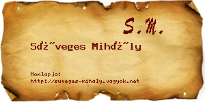 Süveges Mihály névjegykártya