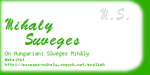 mihaly suveges business card